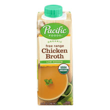Load image into Gallery viewer, Pacific Natural Foods Free Range Chicken Broth - Low Sodium - Case Of 6 - 8 Fl Oz.