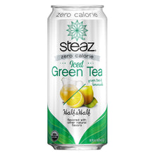 Load image into Gallery viewer, Steaz Zero Calorie Green Tea - Half And Half - Case Of 12 - 16 Fl Oz.