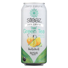 Load image into Gallery viewer, Steaz Zero Calorie Green Tea - Half And Half - Case Of 12 - 16 Fl Oz.