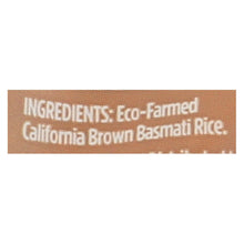 Load image into Gallery viewer, Lundberg Family Farms Organic Brown Basmati Rice - Case Of 6 - 2 Lb.