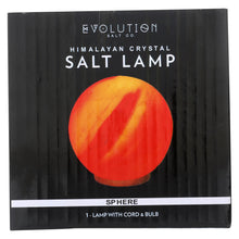 Load image into Gallery viewer, Evolution Salt Crystal Salt Lamp - Sphere - 6 Inches - 1 Count