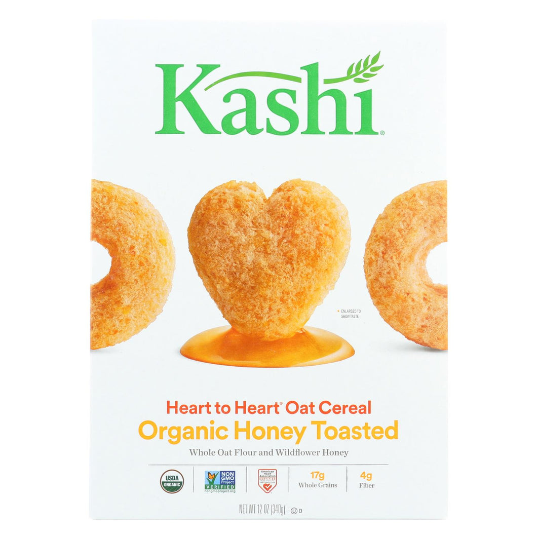 Kashi Cereal - Oat - Heart To Heart - Honey Toasted - 12 Oz - Case Of 12