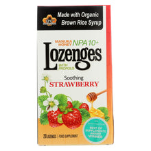 Load image into Gallery viewer, Pacific Resources International Manuka Honey Lozenges, Soothing Strawberry  - 1 Each - 20 Ct