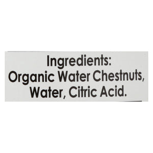 Native Forest Organic Sliced Water Chestnuts - Case Of 6 - 8 Oz