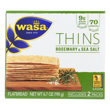 Load image into Gallery viewer, Wasa Rosemary &amp; Salt Flatbread Thins - Case Of 10 - 6.7 Oz