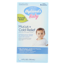 Load image into Gallery viewer, Hyland&#39;s Baby Mucous And Cold Relief Homeopathic Medicine  - 1 Each - 4 Oz