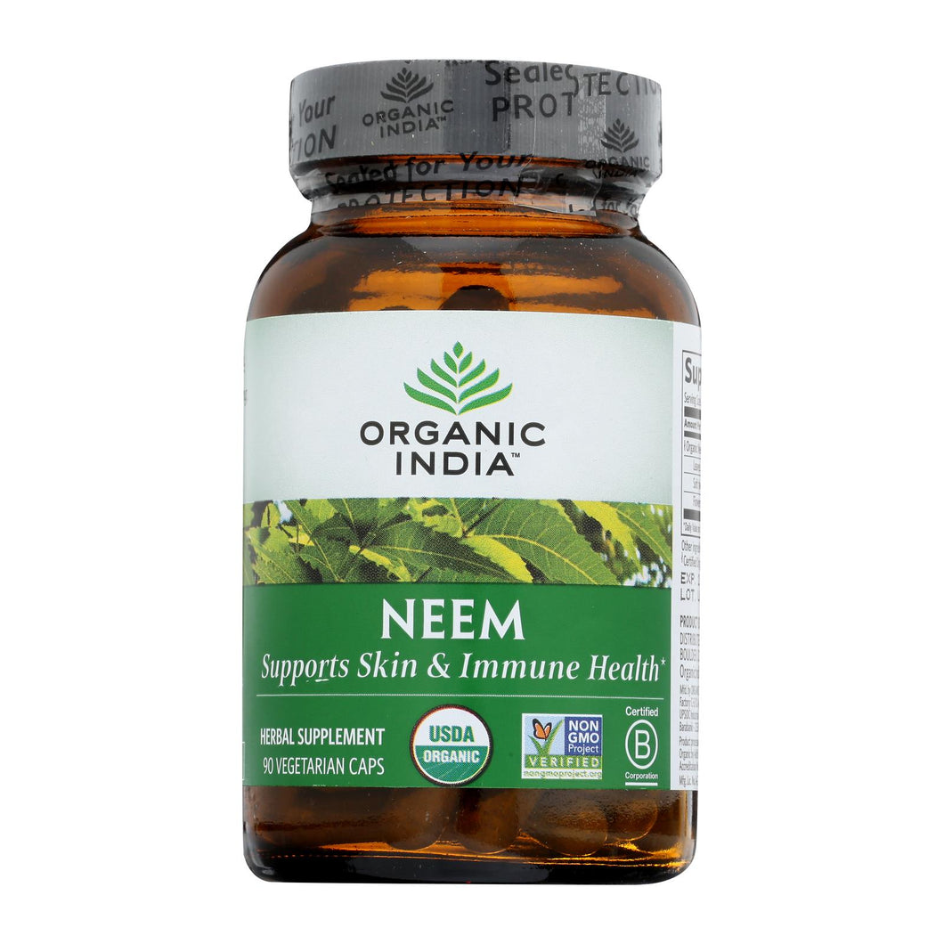 Organic India Usa Whole Herb Supplement, Neem  - 1 Each - 90 Vcap