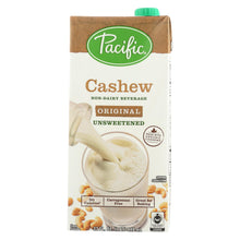 Load image into Gallery viewer, Pacific Natural Foods Cashew Beverage - Organic - Unsweetened- Case Of 6 - 32 Fl Oz