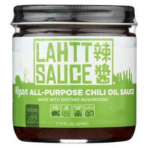 Lahtt Sauce Co - Sauce Chili Oil Vegan - Case Of 6 - 7.75 Oz
