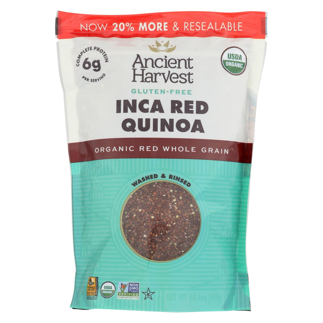 Ancient Harvest Organic Quinoa - Inca Red Grains - Case Of 12 - 14.4 Oz