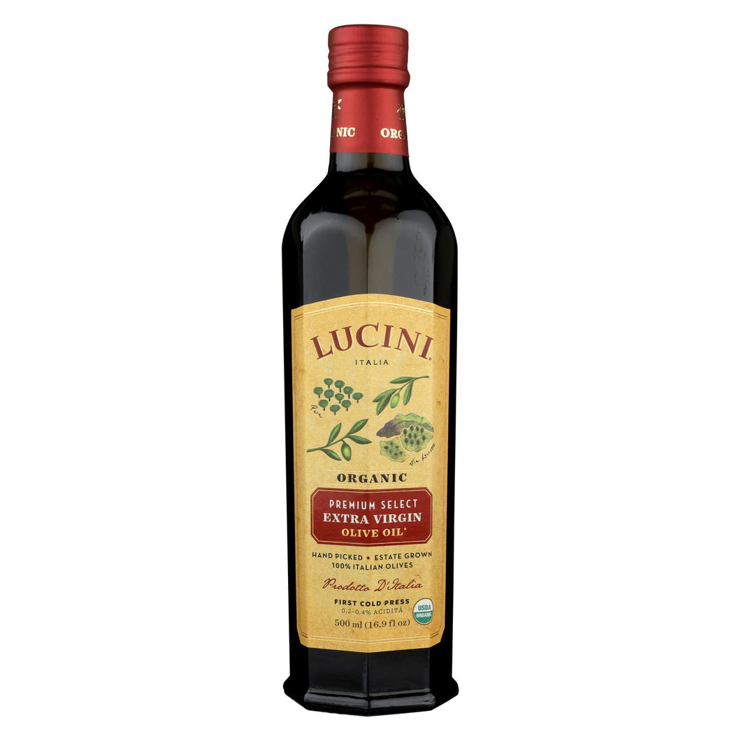 Lucini Italia Olive Oil - Organic - X-virgin - Large - Case Of 6 - 16.9 Fl Oz