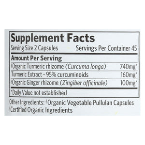 Organic India Wellness Supplements, Turmeric Formula  - 1 Each - 90 Vcap