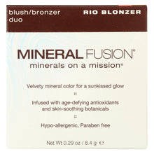Load image into Gallery viewer, Mineral Fusion Minerals On A Mission Rio Blonzer Blush-bronzer Duo  - 1 Each - .29 Oz