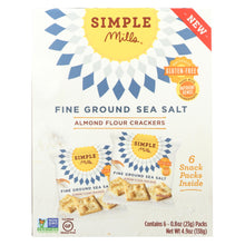Load image into Gallery viewer, Simple Mills Fine Ground Sea Salt Almond Flour Crackers - Case Of 6 - 4.9 Oz