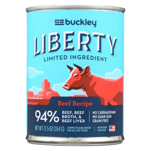 Buckley - Liberty Wet Food Beef - Case Of 12 - 12.5 Oz