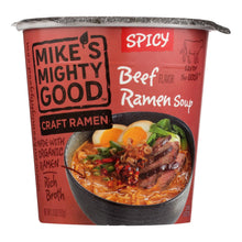 Load image into Gallery viewer, Mike&#39;s Mighty Good Spicy Beef Ramen Soup - Case Of 6 - 1.8 Oz