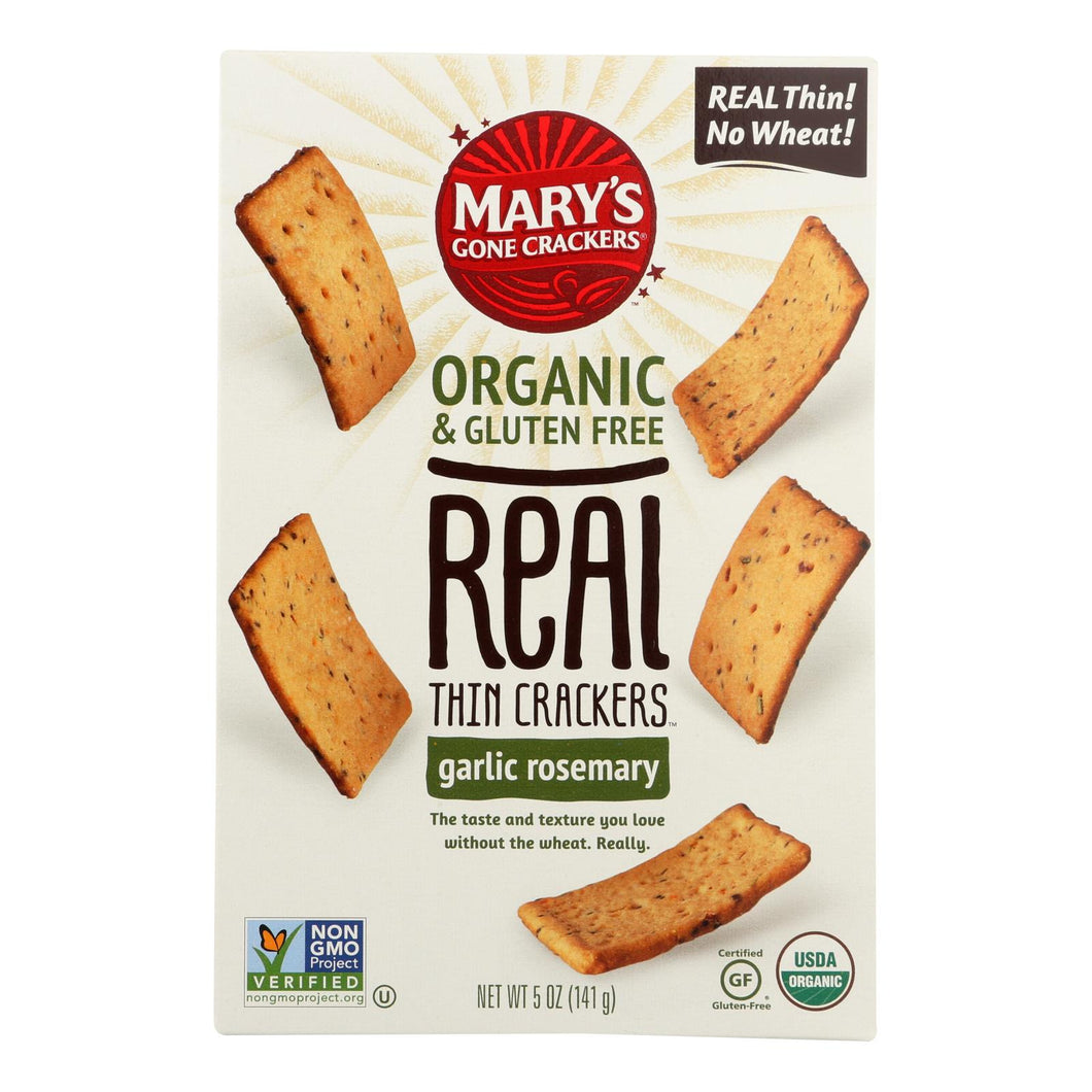 Mary's Gone Crackers Organic & Gluten Free Real Thin Crackers - Case Of 6 - 5 Oz