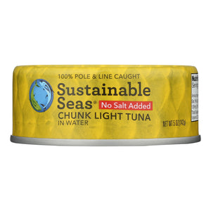 Sustainable Seas Chunk Light Tuna In Water - Case Of 12 - 5 Oz