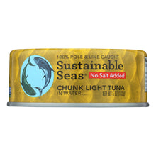 Load image into Gallery viewer, Sustainable Seas Chunk Light Tuna In Water - Case Of 12 - 5 Oz