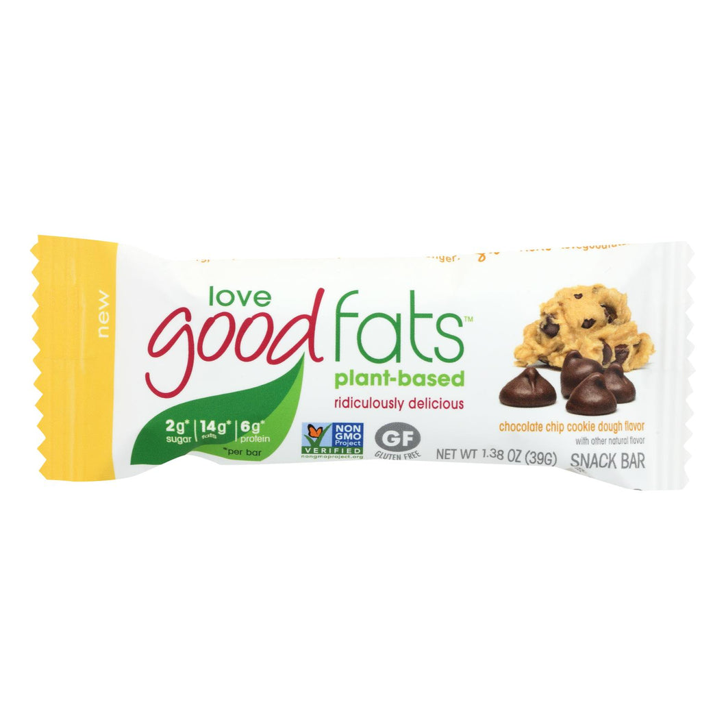 Love Good Fats - Bar Chocolate Chip Cookie Dgh - Case Of 12 - 1.38 Oz