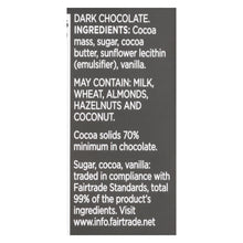 Load image into Gallery viewer, Divine - Bar Chocolate Dark 70% Cocoa - Case Of 12 - 3 Oz