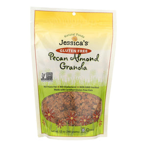 Jessica's Natural Foods Gluten Free Pecan Almond Granola  - Case Of 12 - 11 Oz