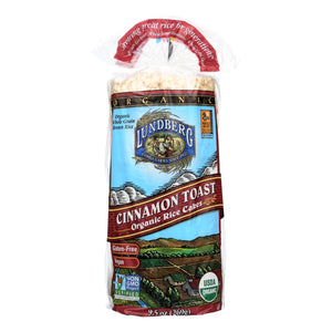Lundberg Family Farms - Rice Cake Cinnamon Toast - Case Of 6-9.5 Oz