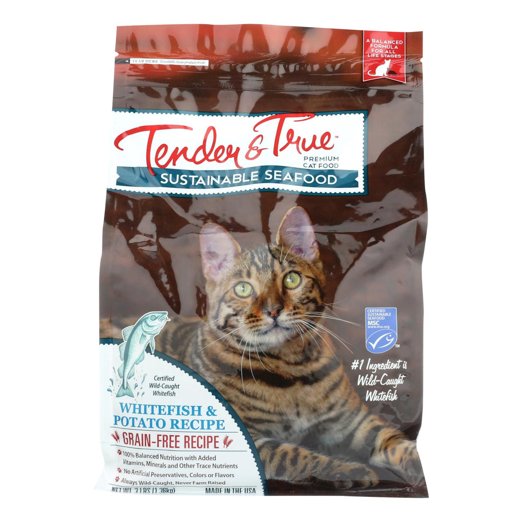 Tender & True Cat Food Ocean Whitefish And Potato  - Case Of 6 - 3 Lb