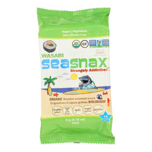 Load image into Gallery viewer, Seasnax Premium Roasted Seaweed Snacks - Wasabi - Case Of 24 - 0.18 Oz.