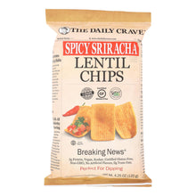 Load image into Gallery viewer, The Daily Crave Spicy Sriracha Lentil Chips - Case Of 8 - 4.25 Oz