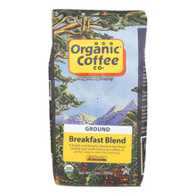 Load image into Gallery viewer, Organic Coffee Company Ground Coffee - Breakfast Blend - Case Of 6 - 12 Oz.