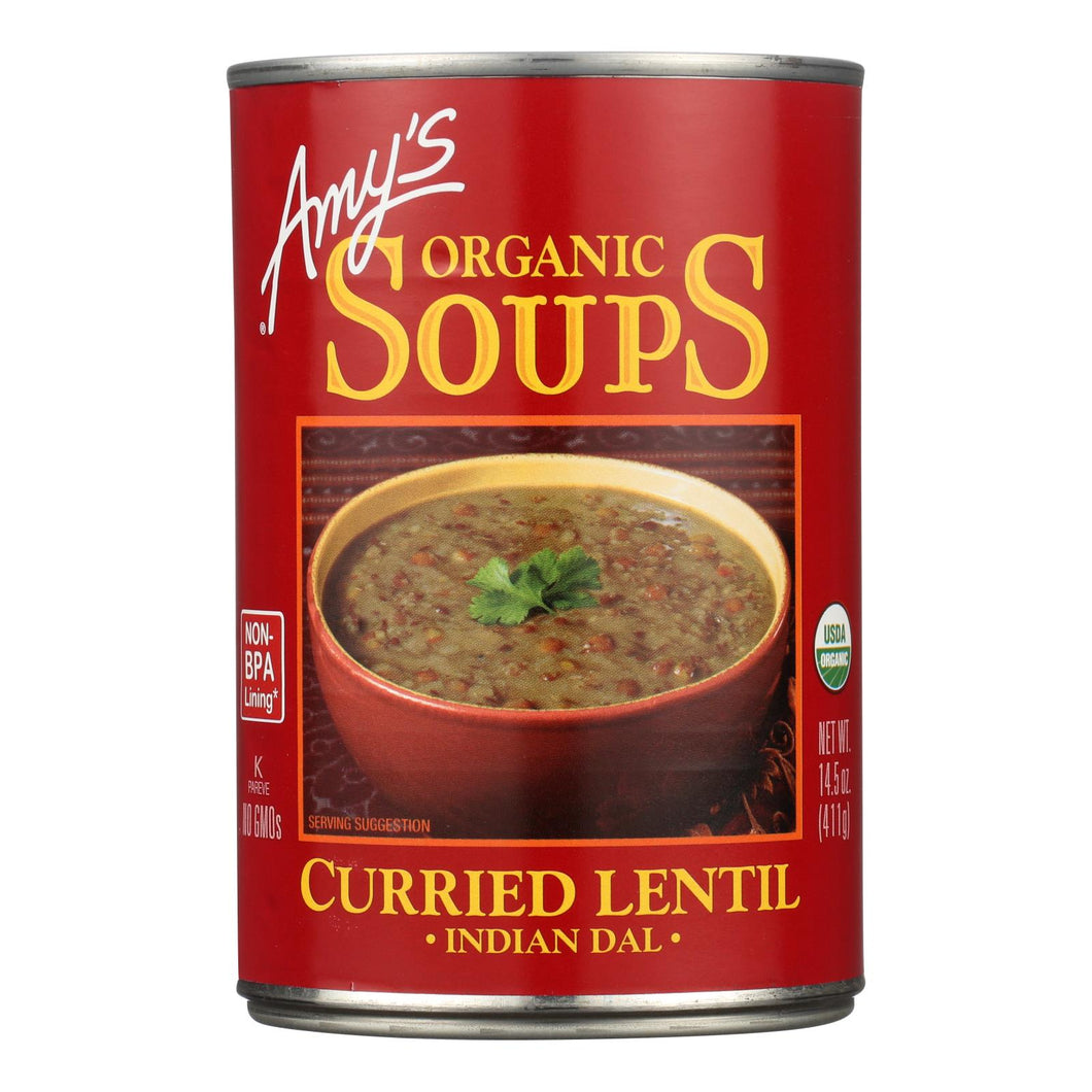 Amy's - Curried Lentil Soup -made With Organic Ingredients - Case Of 12 - 14.5 Oz