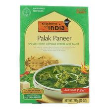 Load image into Gallery viewer, Kitchen Of India Dinner - Spinach With Cottage Cheese And Sauce - Palak Paneer - 10 Oz - Case Of 6