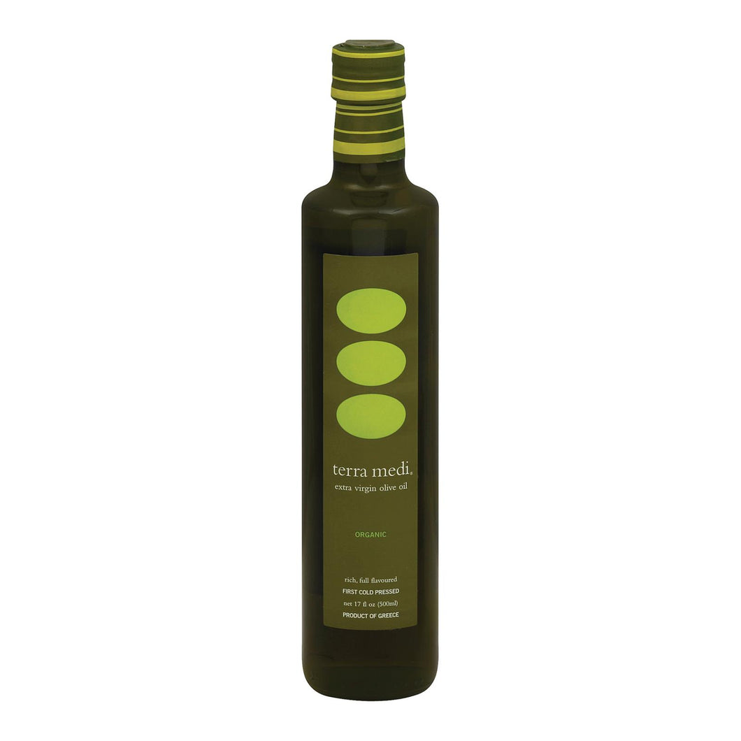 Terra Medi Olive Oil - Extra Virgin Medium - Case Of 6 - 17 Fl Oz.