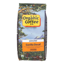 Load image into Gallery viewer, Organic Coffee Company Occ Gorilla Decaf Ground, Regular Roast  - Case Of 6 - 12 Oz