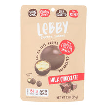 Load image into Gallery viewer, Lebby Snacks - Chickpea Snacks Milk Chocolate - Case Of 6 - 3.5 Oz