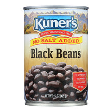 Load image into Gallery viewer, Kuner - Black Beans - No Salt Added - Case Of 12 - 15 Oz.