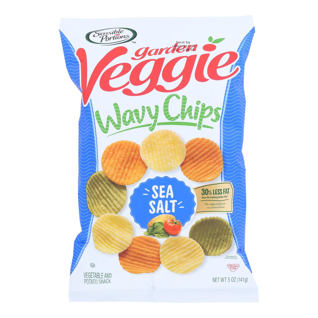 Sensible Portions - Veggie Chips - Sea Salt - Case Of 12 - 5 Oz.