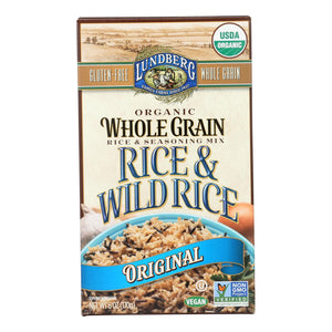 Lundberg Family Farms Organic Whole Grain Original Wild Rice - Case Of 6 - 6 Oz.