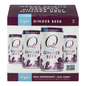 Q Drinks - Ginger Beer Light - Case Of 6 - 4-7.5 Fz