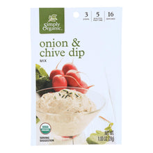Load image into Gallery viewer, Simply Organic Onion And Chive Dip Mix - Case Of 12 - 1 Oz.