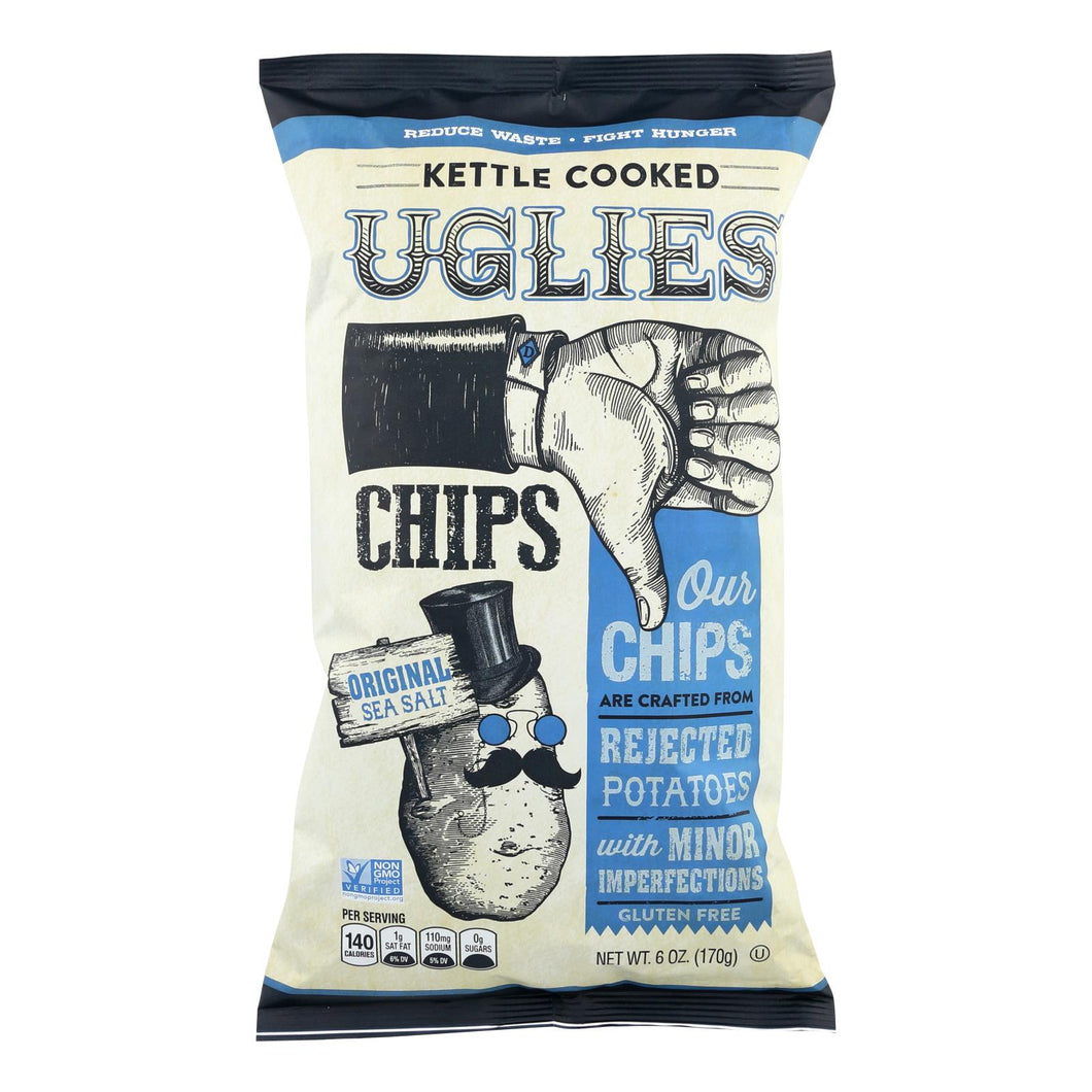 Uglies - Pot Chips Original Sea Salt Ktle - Case Of 12 - 6 Oz