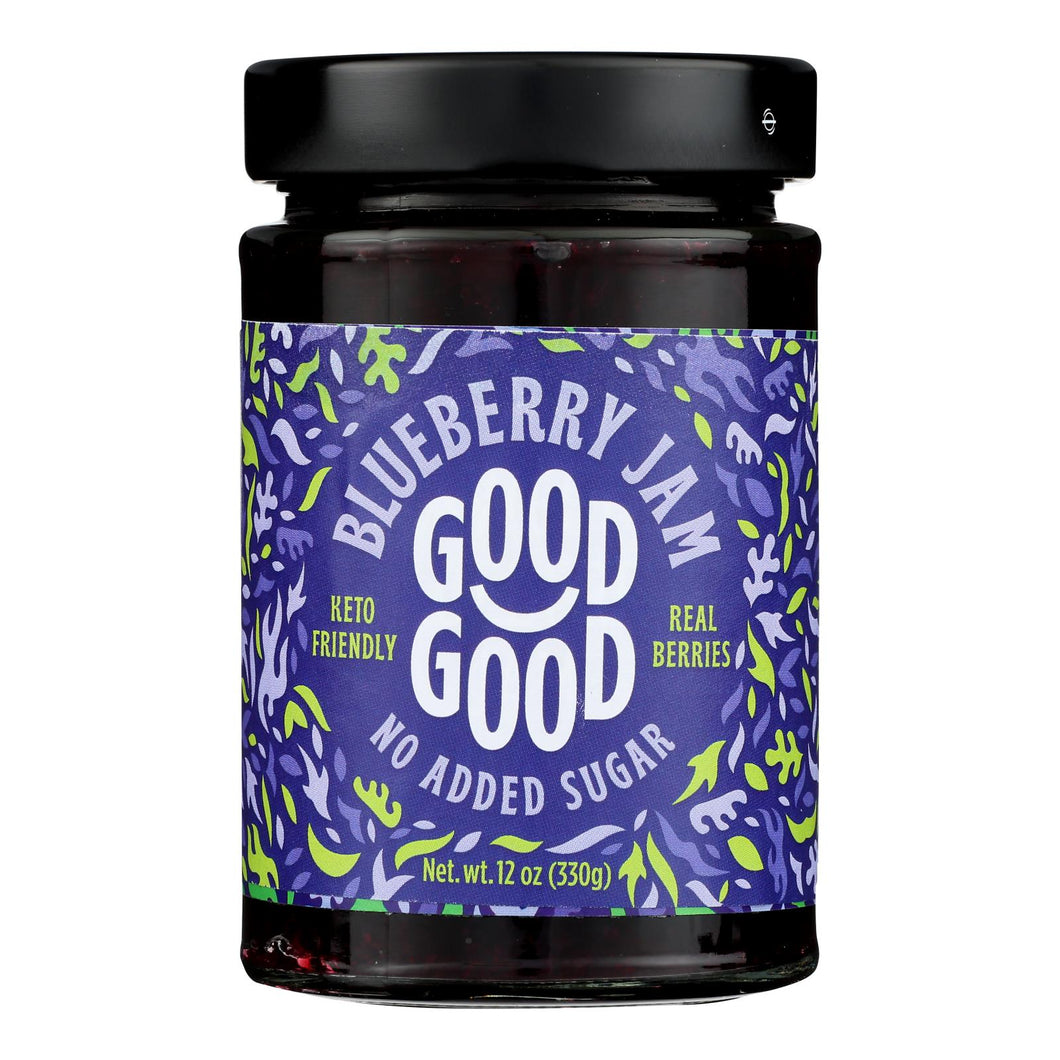 Good Good - Jam Blueberry No Sugar - Case Of 6-12 Oz