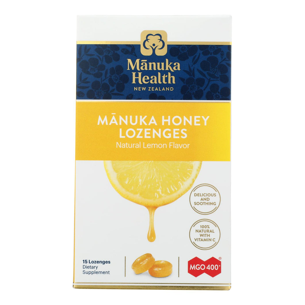 Manuka Health - Loz Honey Mgo 400+ Lemon - 1 Each -15 Count