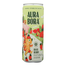 Load image into Gallery viewer, Aura Bora - Sparkling Water Basil Berry - Case Of 12-12 Fz