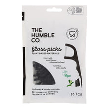 Load image into Gallery viewer, Humble Co - Floss Picks Charcoal Mint - Case Of 4-50 Count