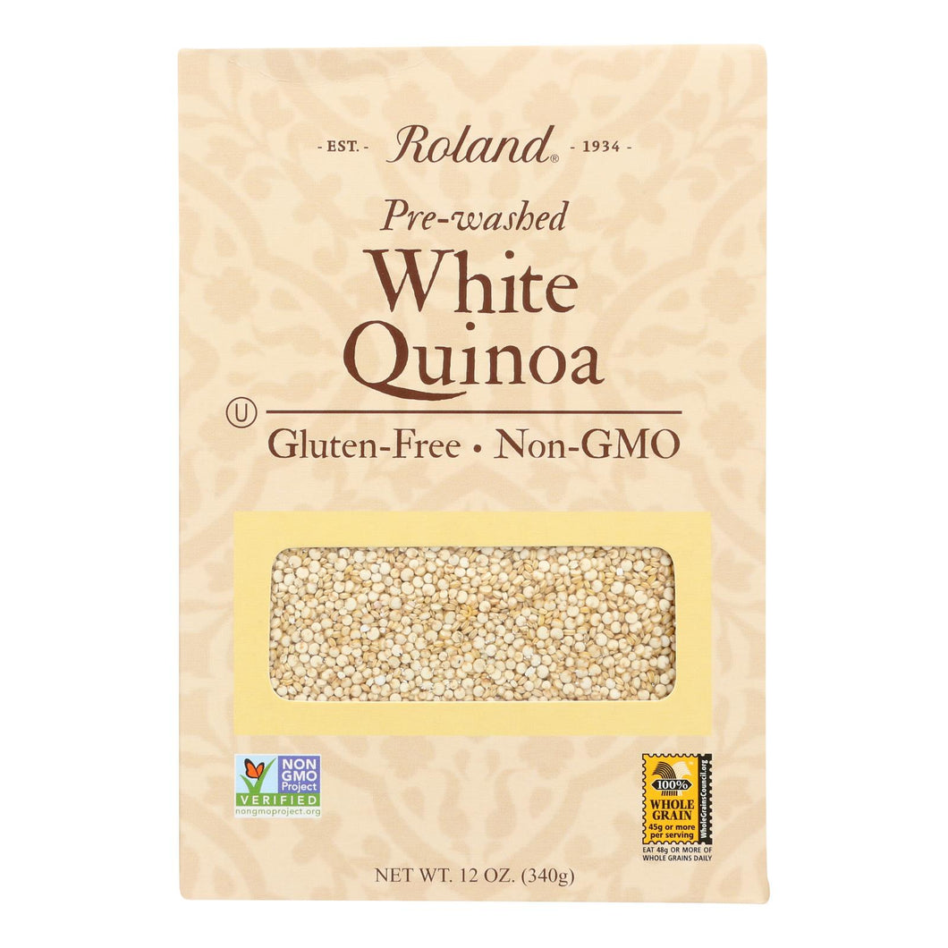Roland Pre-washed White Quinoa - Case Of 12 - 12 Oz