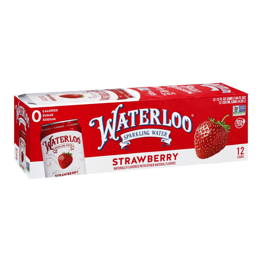 Waterloo - Sparkling Water Strawberry - Case Of 2 - 12-12 Fz