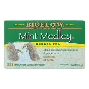 Bigelow Tea Herbal Tea - Mint Medley - Case Of 6 - 20 Bag