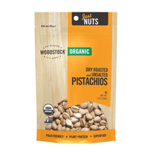Load image into Gallery viewer, Woodstock Organic Pistachios, Dry Roasted And Unsalted - Case Of 8 - 7 Oz